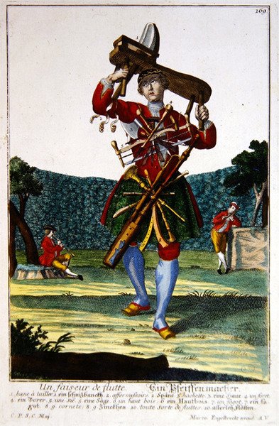 The Flute Maker, c.1735 by Martin Engelbrecht
