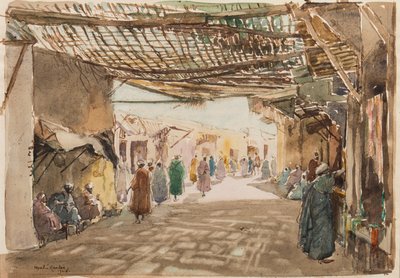 A Souk at Fez by Martin Hardie