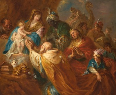 Adoration of the Magi by Martin Johann Schmidt