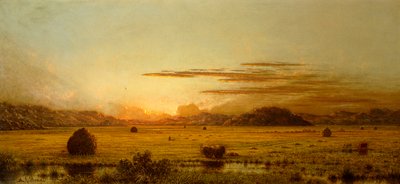 Sunrise, Hoboken Meadows by Martin Johnson Heade