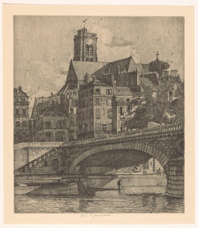 View of Saint-Gervais in Paris by Martin Monnickendam