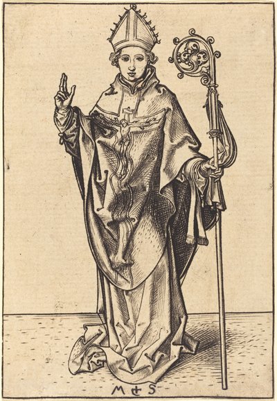A Bishop by Martin Schongauer