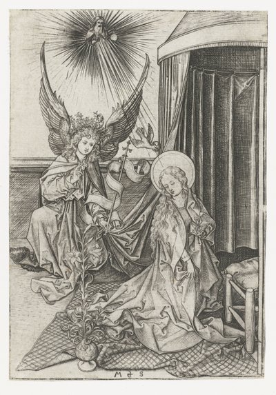 Annunciation by Martin Schongauer
