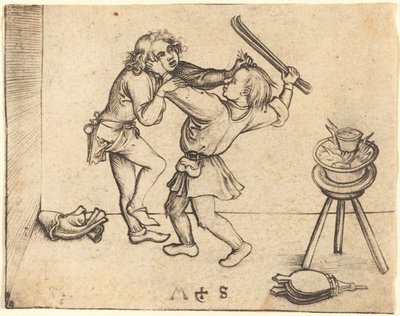 Apprentices Fighting by Martin Schongauer