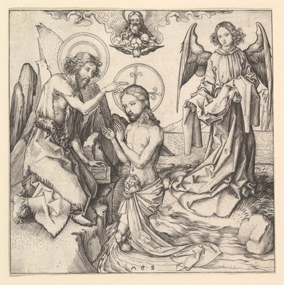 Baptism of Christ, ca. 1470-1474 by Martin Schongauer