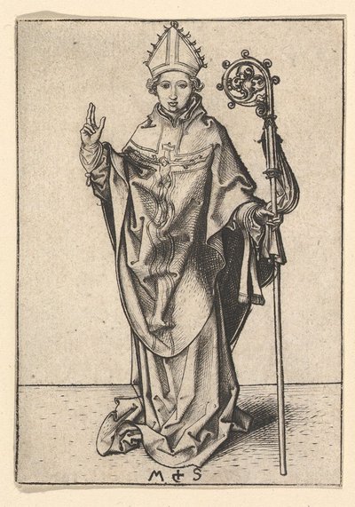 Bishop Saint, ca. 1435-1491 by Martin Schongauer