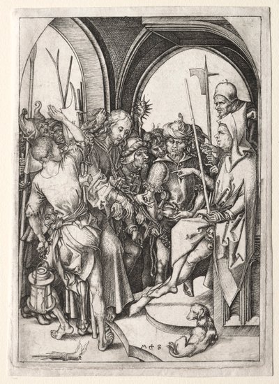 Christ Before the High Priest by Martin Schongauer