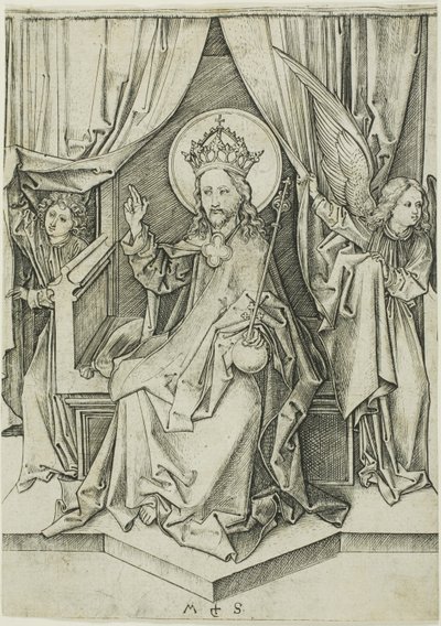 Christ Enthroned by Martin Schongauer