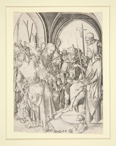 Christ before Annas by Martin Schongauer