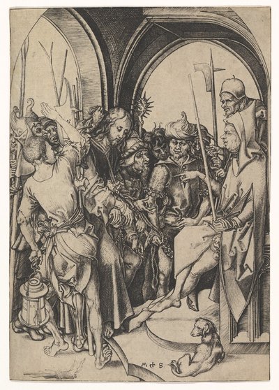 Christ before Annas, ca. 1435-1491 by Martin Schongauer