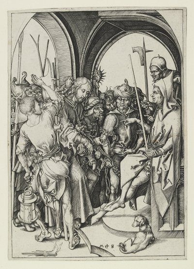 Christ before Annas by Martin Schongauer