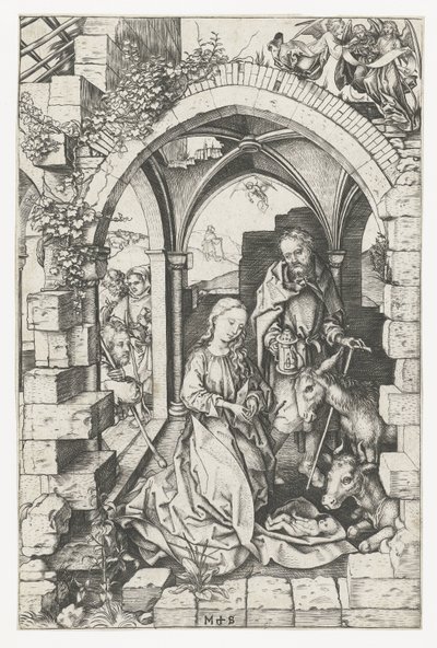 The Birth of Christ by Martin Schongauer
