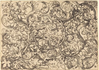 Ornament with Hop Vine by Martin Schongauer