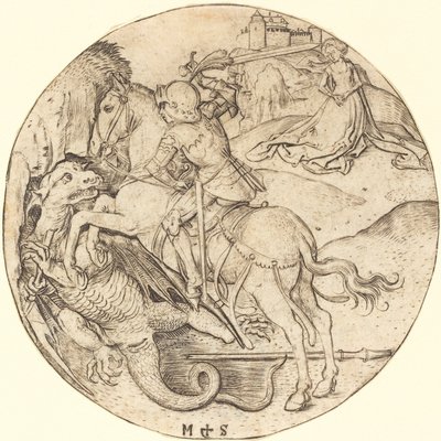 Saint George and the Dragon by Martin Schongauer