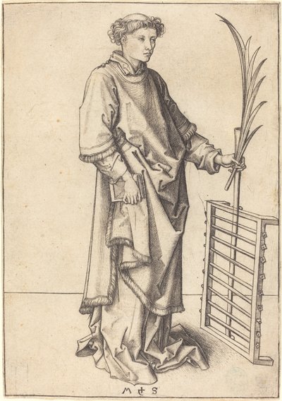 Saint Lawrence by Martin Schongauer