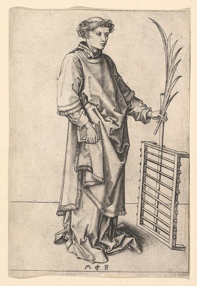 Saint Lawrence, ca. 1435-1491 by Martin Schongauer
