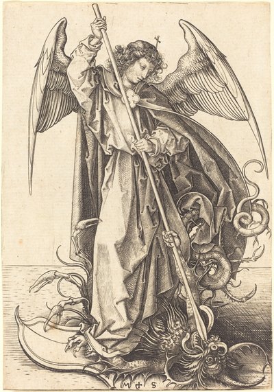 Saint Michael Slaying the Dragon by Martin Schongauer