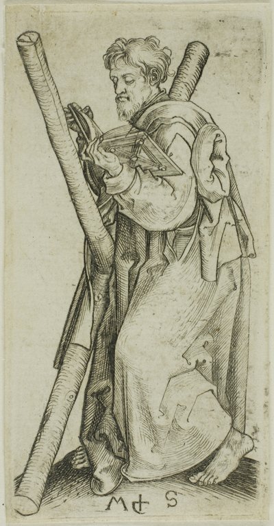 St. Andrew, from Apostles by Martin Schongauer