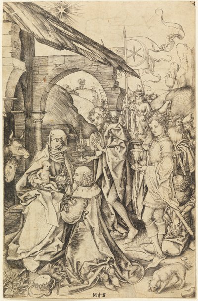 The Adoration of the Magi by Martin Schongauer