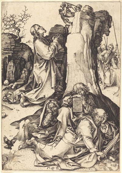 The Agony in the Garden by Martin Schongauer