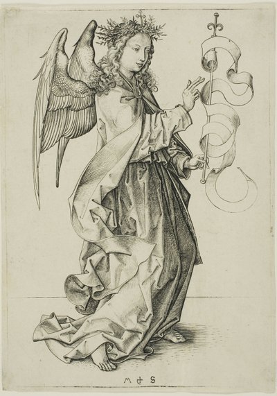 The Angel of the Annunciation by Martin Schongauer
