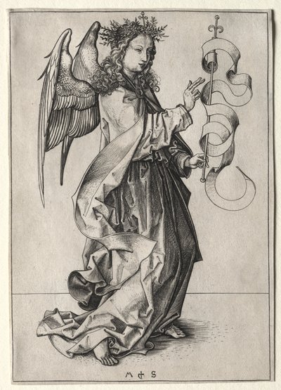 The Angel of the Annunciation by Martin Schongauer