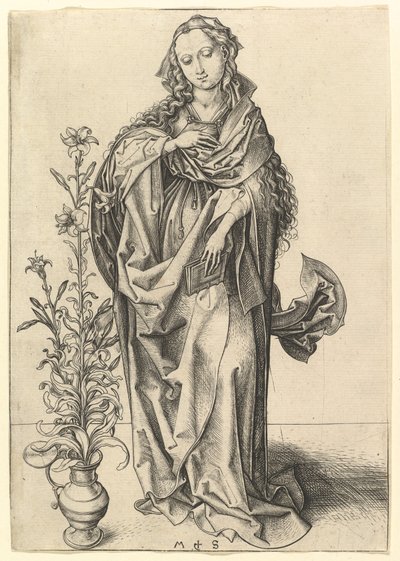 The Annunciation: The Virgin by Martin Schongauer