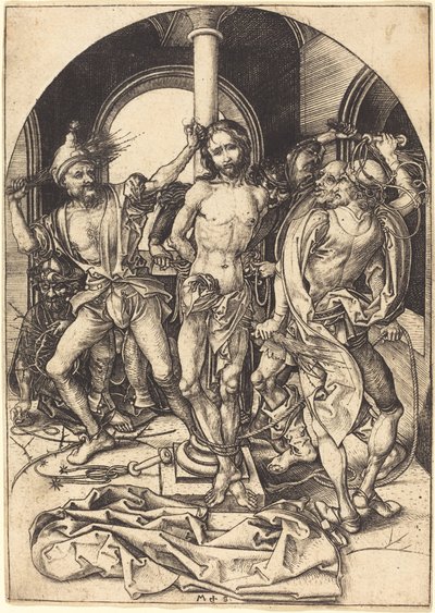 The Flagellation by Martin Schongauer