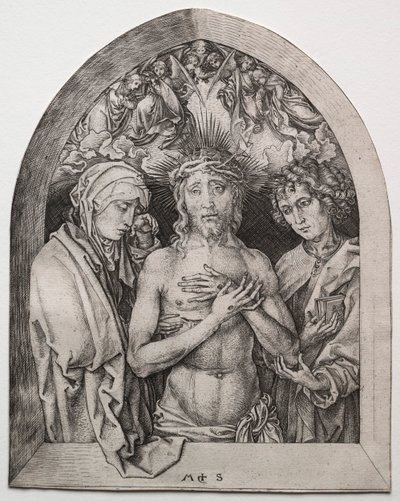 The Man of Sorrows by Martin Schongauer
