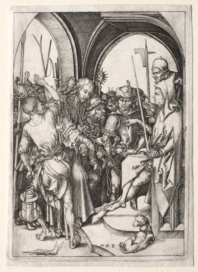 The Passion: Christ Before Annas by Martin Schongauer