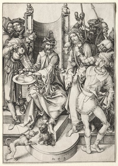 The Passion: Christ Before Pilate by Martin Schongauer