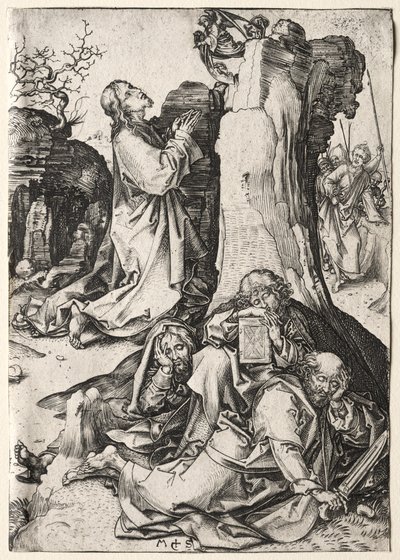 The Passion: The Agony in the Garden by Martin Schongauer