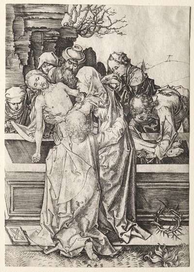 The Passion: The Entombment by Martin Schongauer