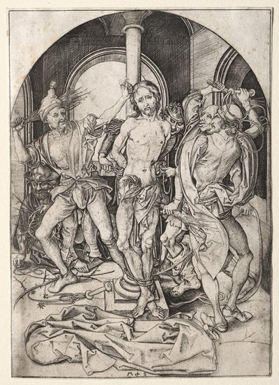 The Passion of Jesus Christ: The Flagellation by Martin Schongauer