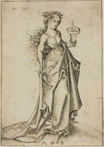 The Second Wise Virgin by Martin Schongauer