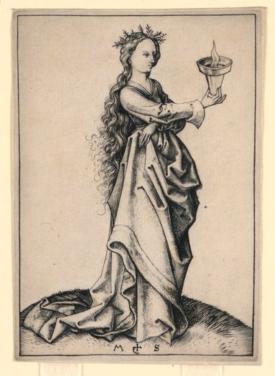 The Third Wise Virgin by Martin Schongauer
