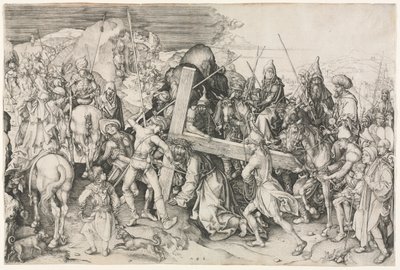 The Bearing of the Cross by Martin Schongauer