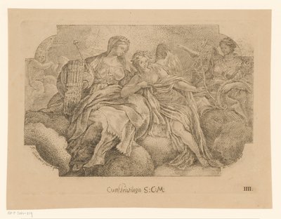 Female Personifications of Peace, Justice, and Abundance by Martin Speer