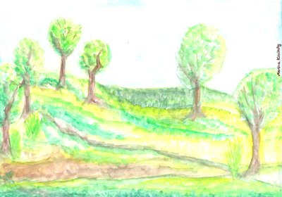 View of the Garden in Spring by Martina Konitzky
