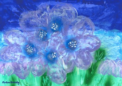 Flowers Evergreen Borage by Martina Konitzky