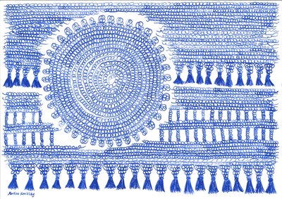 Crochet Blue Ink by Martina Konitzky