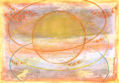 Light Years Away 3 Ellipses 1 Circle by Martina Konitzky