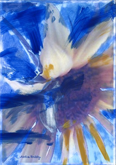 Sunflower Blue by Martina Konitzky