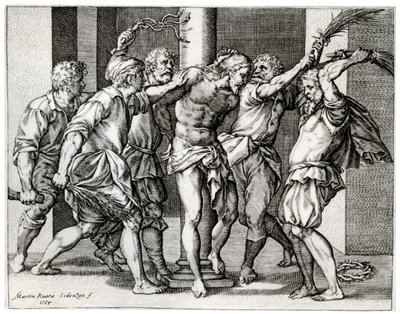 The Scourging of Christ by Martino Rota