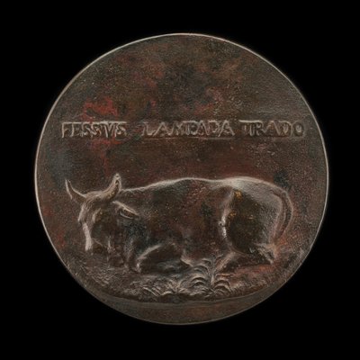Reclining Bovine [Reverse] by Martino da Bergamo