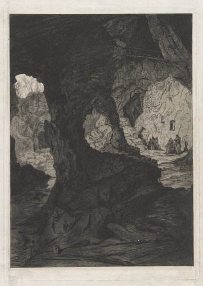 View of a Cave by Martinus Antonius Kuytenbrouwer jr.