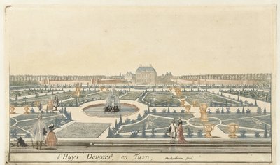 View of Huis De Voorst by Martinus Berkenboom