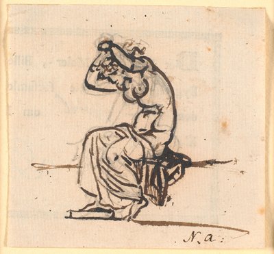 Almanac with Handwritten Notes 1848 by Martinus Rørbye