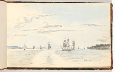 Coastal Landscape with Ships by Martinus Rørbye