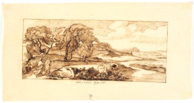 Landscape with Biblical Motif by Martinus Rørbye